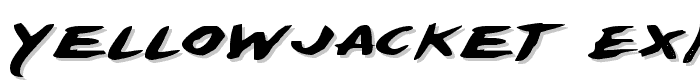 Yellowjacket Expanded font